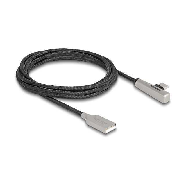 DELOCK USB 2.0 Kabel Typ-A St. zu USB Type-C St. 60 W 2 m