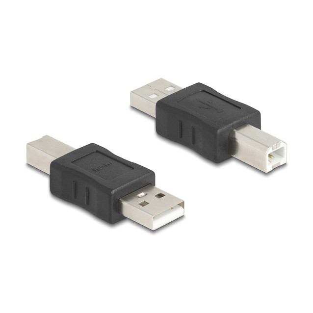 DELOCK USB 2.0 Adapter USB A Stecker zu USB B Stecker