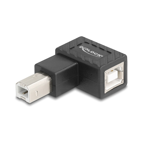 DELOCK Adapter USB 2.0 B Stecker zu B Buchse 90° links gew.