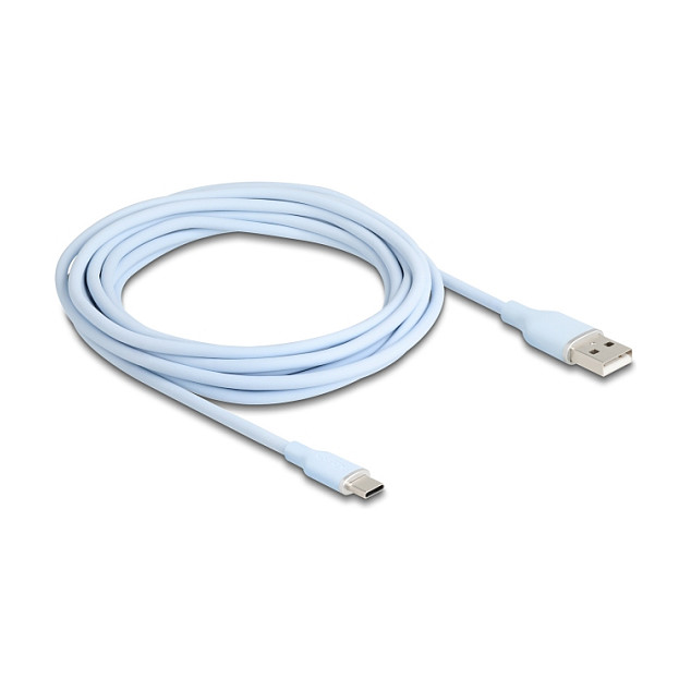 DELOCK USB 2.0 Kabel USB Typ-A St > USB Typ-C St 4m blau