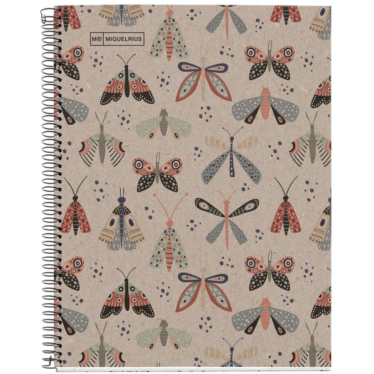 Miquelrius Notizblock SCHMETTERLING DESIGN Recy. A4 80 Blatt (Speditionsversand)