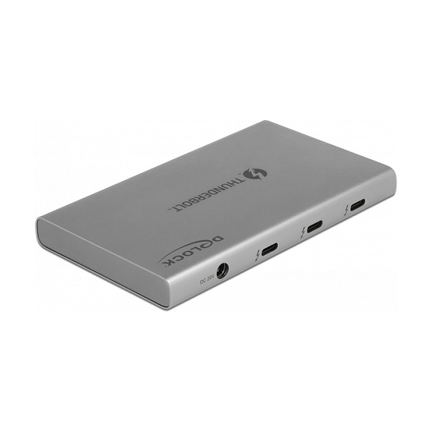 DELOCK Thunderbolt 4 Hub 3 Port mit zustzlichem SuperSpeed USB 10Gbps Typ-A Port - 8K