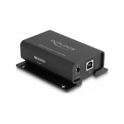 DELOCK 4 Port USB 2.0 Isolator Hub mit 5 kV Isolation fur Datenleitung