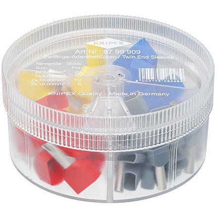 KNIPEX Sortiment isol. Zwillings-Aderendhlsen