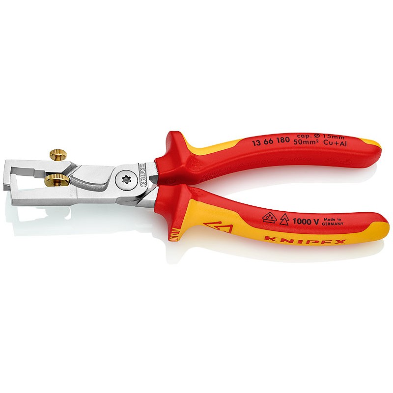KNIPEX Kabelschere mit Abisolierfunktion