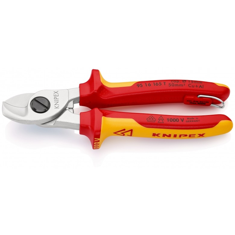 KNIPEX Kabelschere m. Befestigungsse