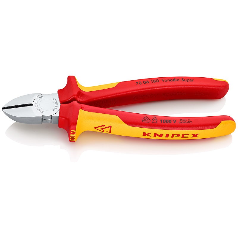 KNIPEX Seitenschneider verchromt 180 mm