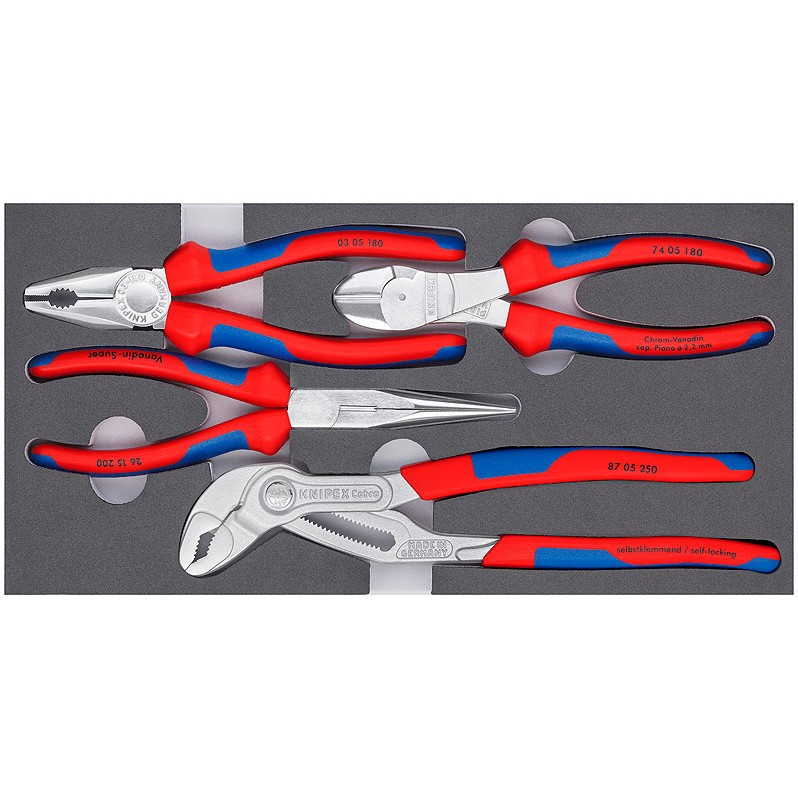 KNIPEX Zangen-Set Basic Chrom