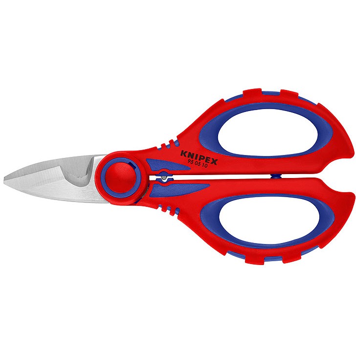 KNIPEX Elektrikerschere mit Crimpstelle