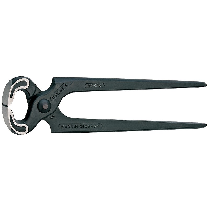 KNIPEX Kneifzange schwarz flach-runde Backen