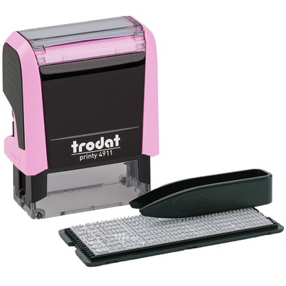 trodat Stempel Printy Typom 4.0/SB Paste rosa+Kis schw 4911
