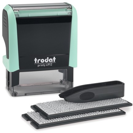 trodat Stempel Printy Typom 4.0/SB Paste grü+Kis schw 4912