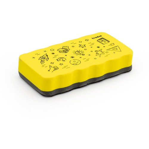 trodat Whiteboard Schwamm magnetisch gelb