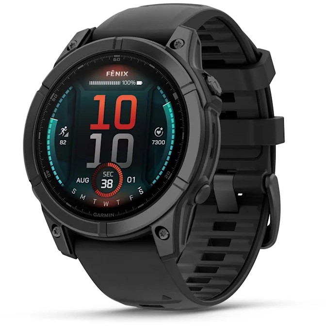 Garmin fenix E (47mm) schwarz/schiefergrau