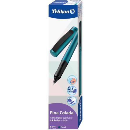 Pelikan Tintenroller Pina Colada petrol +1 Tintenpatrone Faltschachtel