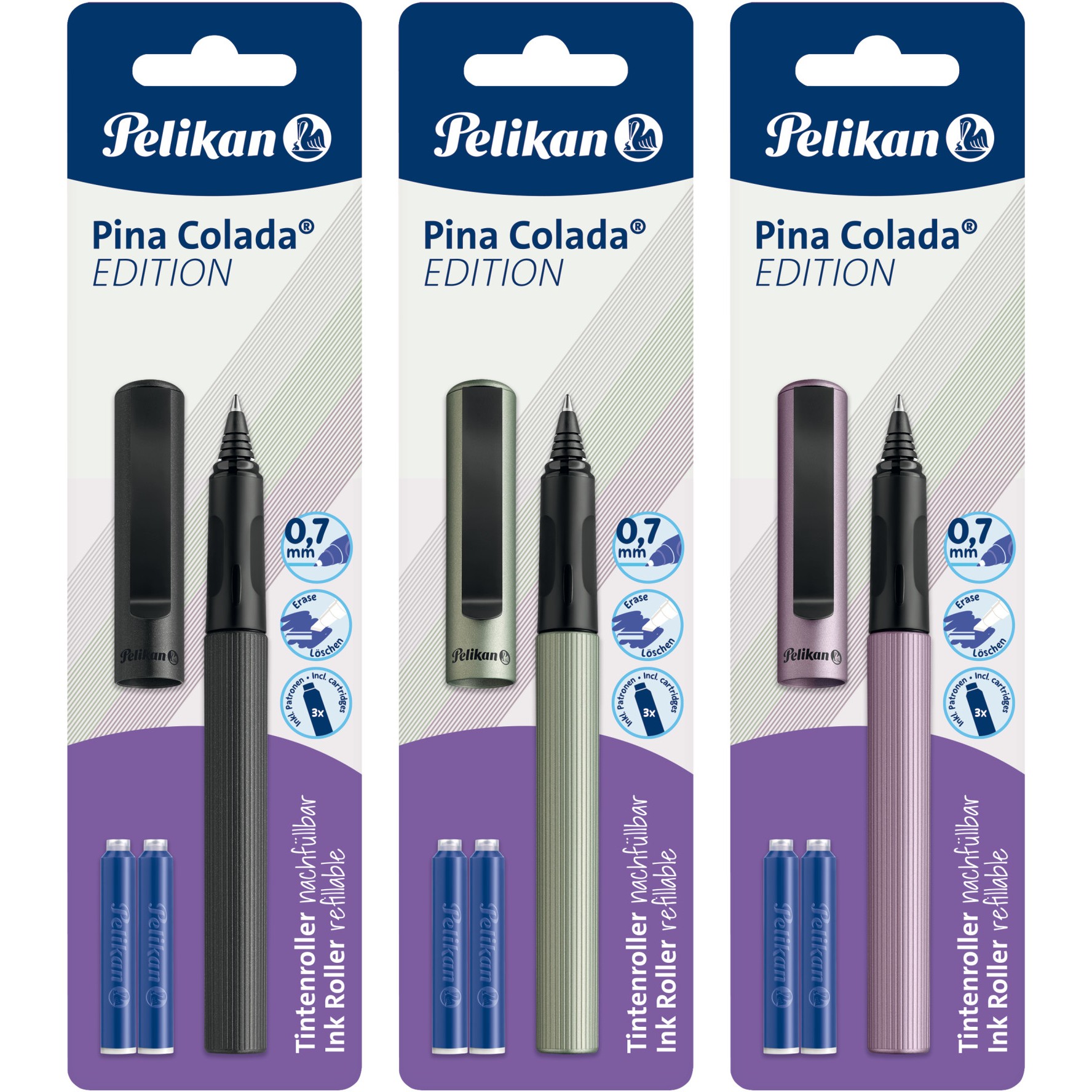 Pelikan Tintenroller Pina Colada Edition farbig sortiert