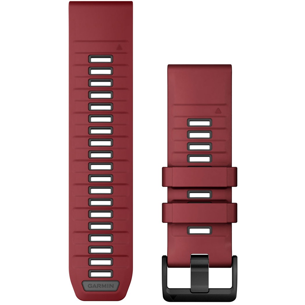 Garmin Ersatzarmband QuickFit 26mm Silikon Marsala/Graphit