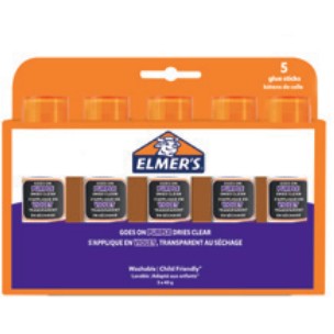 Elmers Klebestift Disappearing Purple 40G - 5er Blister