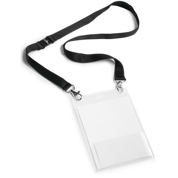 DURABLE Event-Namensschild A6 mit Textilband Duo 10 St schw