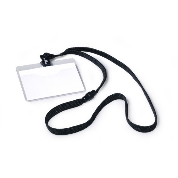 DURABLE Namensschild Textilband 10 6x9cm 10er Pck schwarz