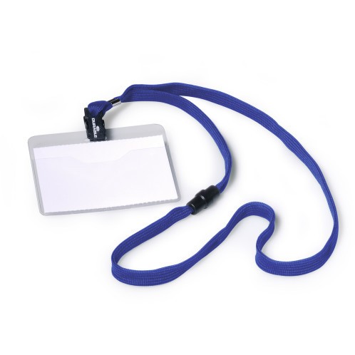 DURABLE Namensschild Textilband 10 6x9cm 10er Pck blau