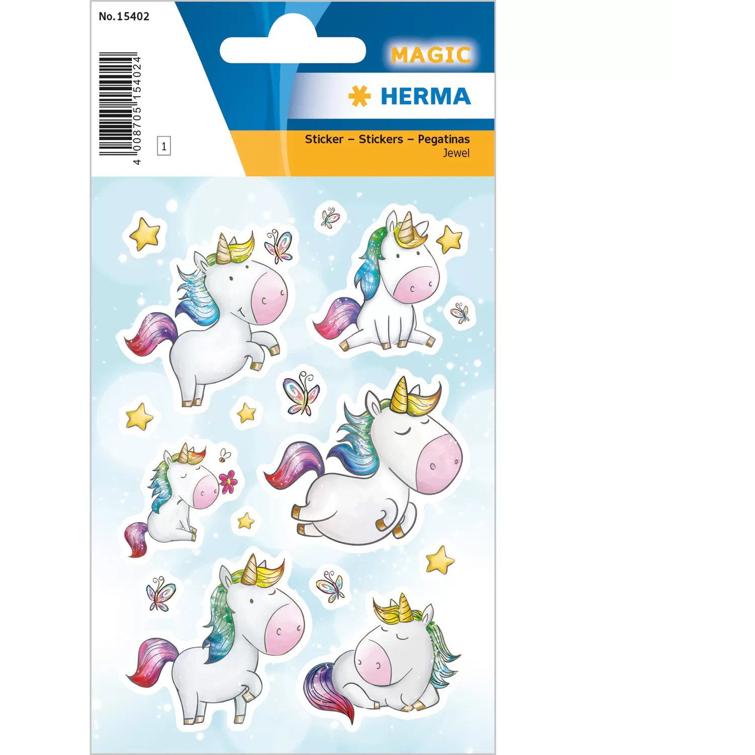 HERMA Sticker MAGIC Einhorn Sternenstaub Jewel