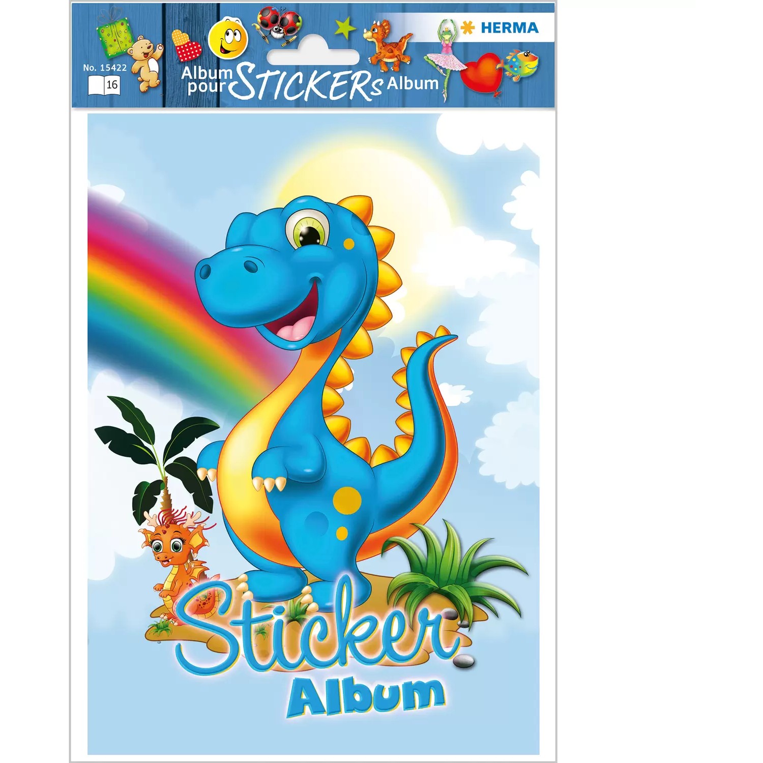 HERMA Sticker Sammelalbum für Kids Dinos A5