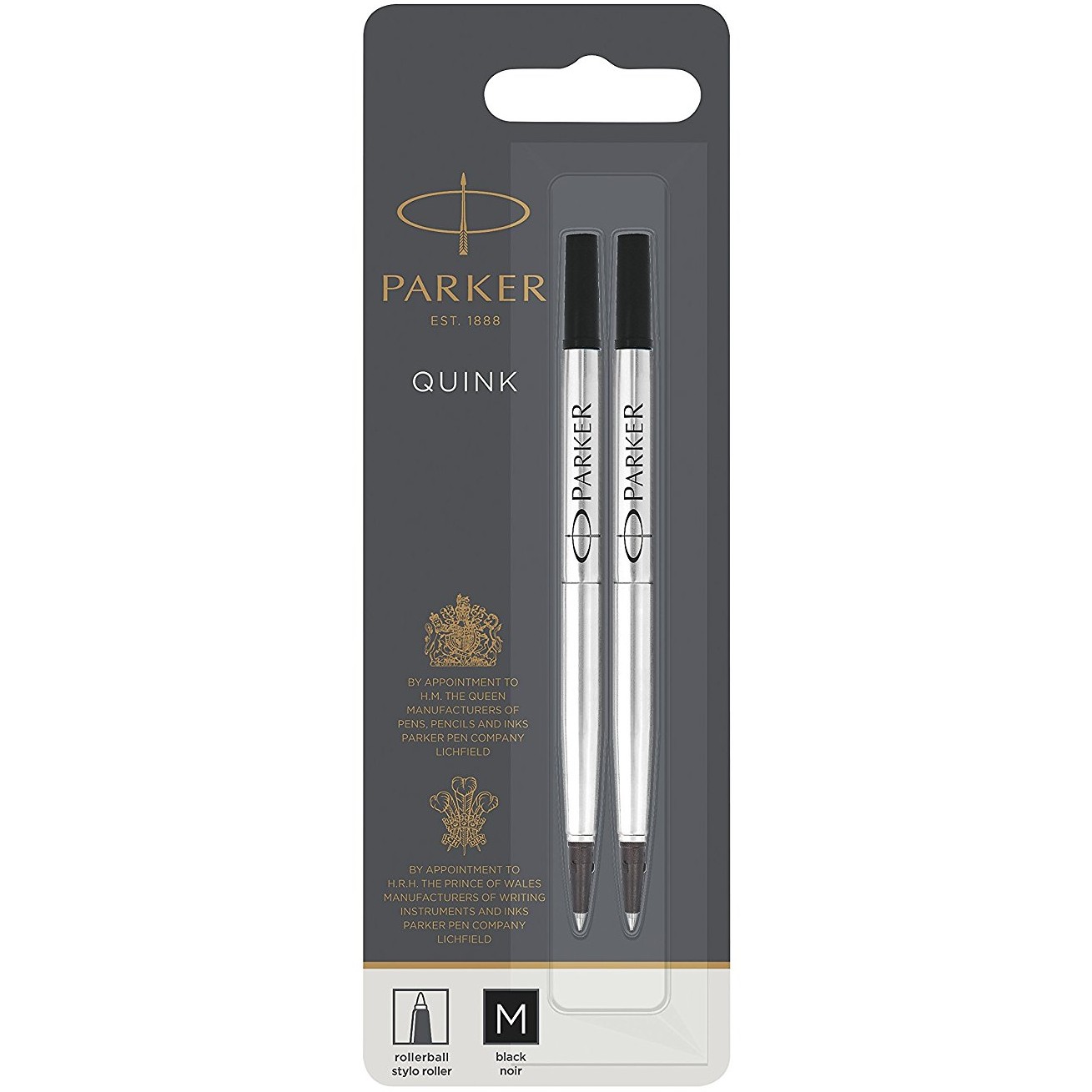 PARKER Rollerballmine 2er M Schw Blister