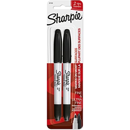 Sharpie Marker Ultra Fine Extra Fein schwarz. 2er Blister