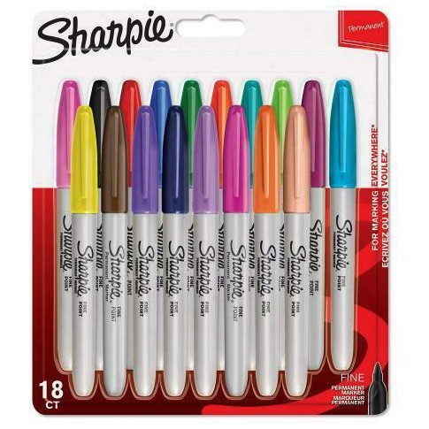 Sharpie Marker Fein Rundspitze F 18er Fun-Farben Blister