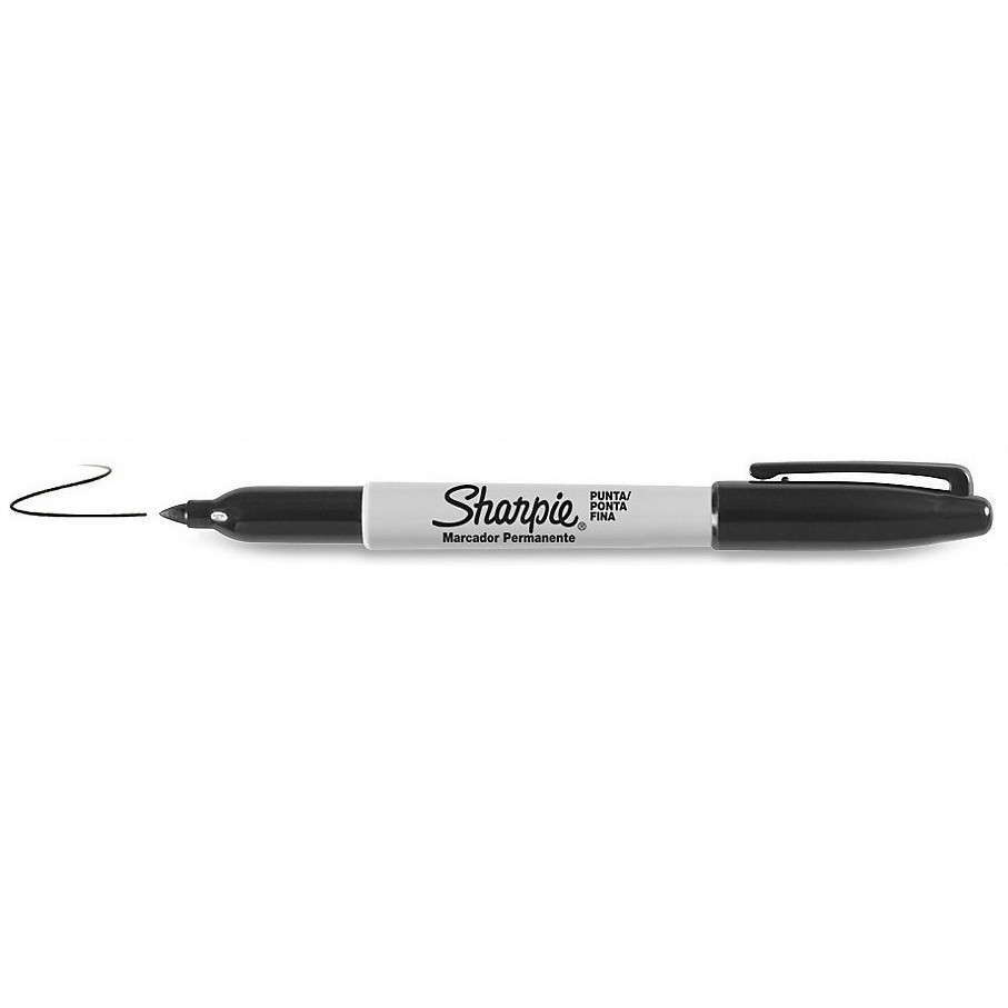 Sharpie Marker Fein Rundspitze schwarz 12 Stück