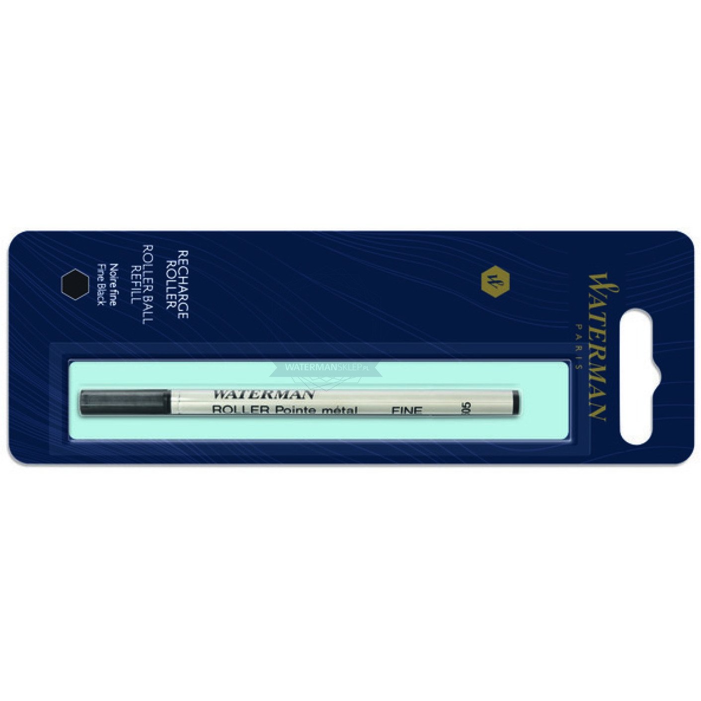 WATERMAN Rollerballmine Schwarz 1 Blister