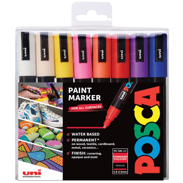 POSCA Marker UNI PC-5M 16er Set