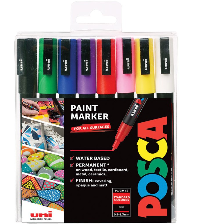 POSCA Marker UNI PC-3M 8er Set