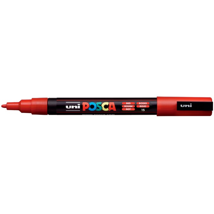 POSCA Marker UNI PC-3M rot BK
