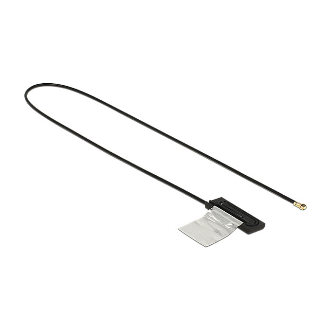DELOCK Dualband WLAN WiFi 6 Antenne I-PEX Inc. MHF 4L Stecker 1 dBi 25cm CCD intern
