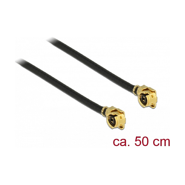 DELOCK Antennenkabel I-PEX Inc. MHF I Stecker zu I-PEX Inc. MHF I Stecker 1.13 50cm