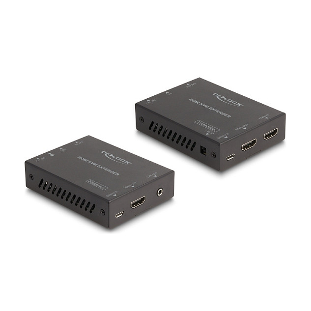 DELOCK HDMI KVM Extender Set uber Cat.6 Kabel 4K 60 Hz 70m