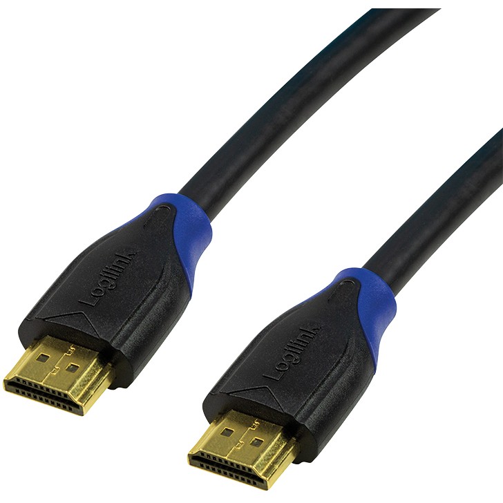 Logilink HDMI-Kabel Ethernet High Speed. 4K2K/60Hz.10.00m sw bulk