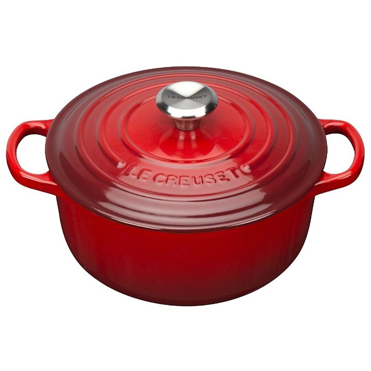 Le Creuset Signature Bräter rund 20 cm kirschrot