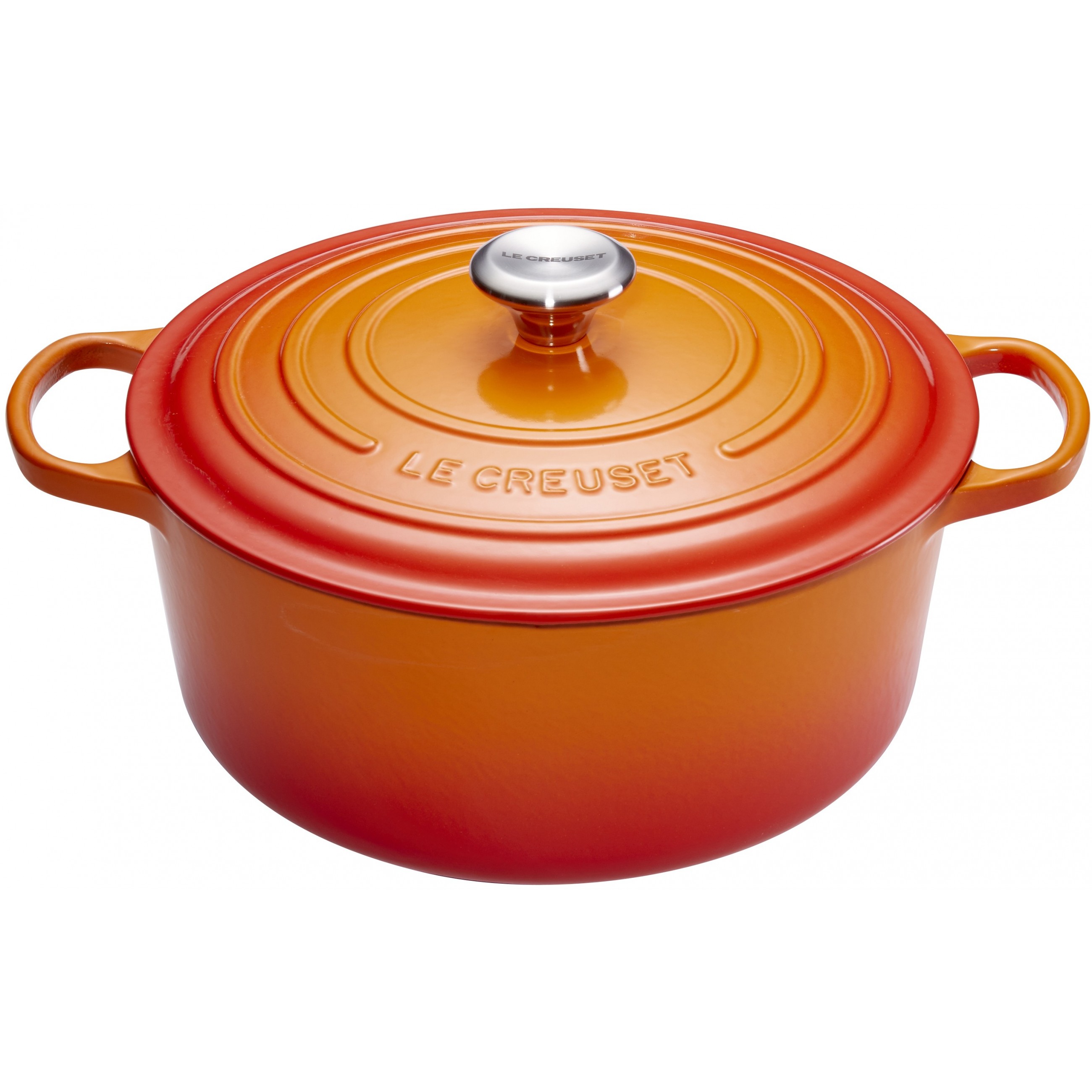 Le Creuset Signature Bräter rund 20 cm ofenrot