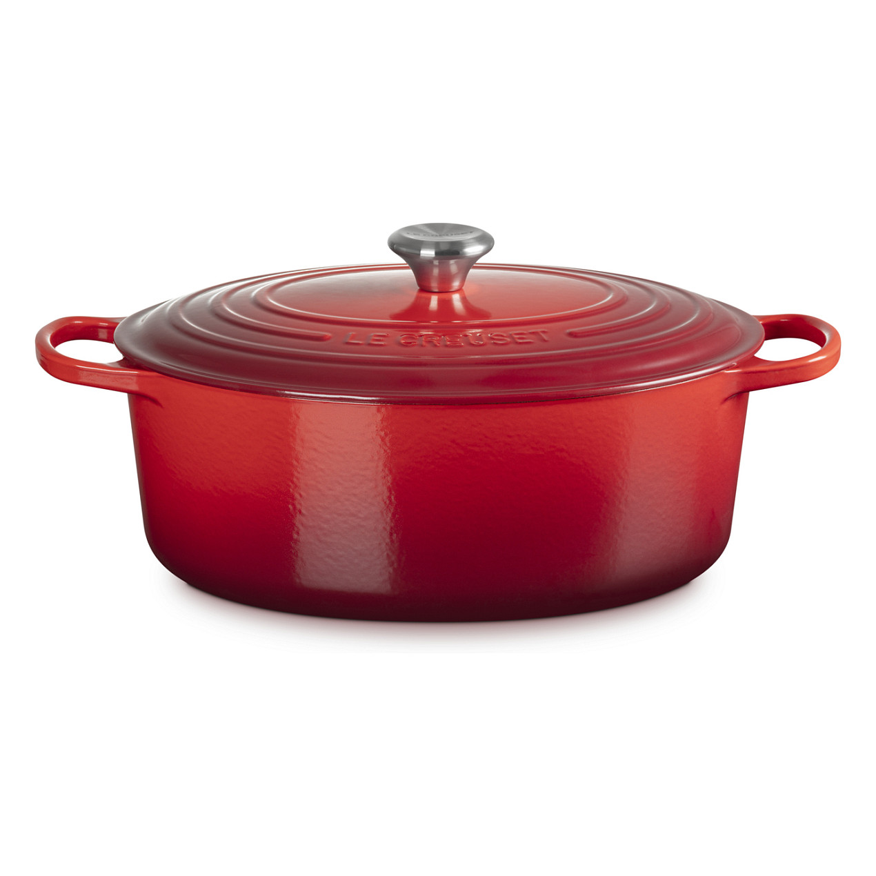Le Creuset Signature Bräter Kirschrot Oval 33 cm