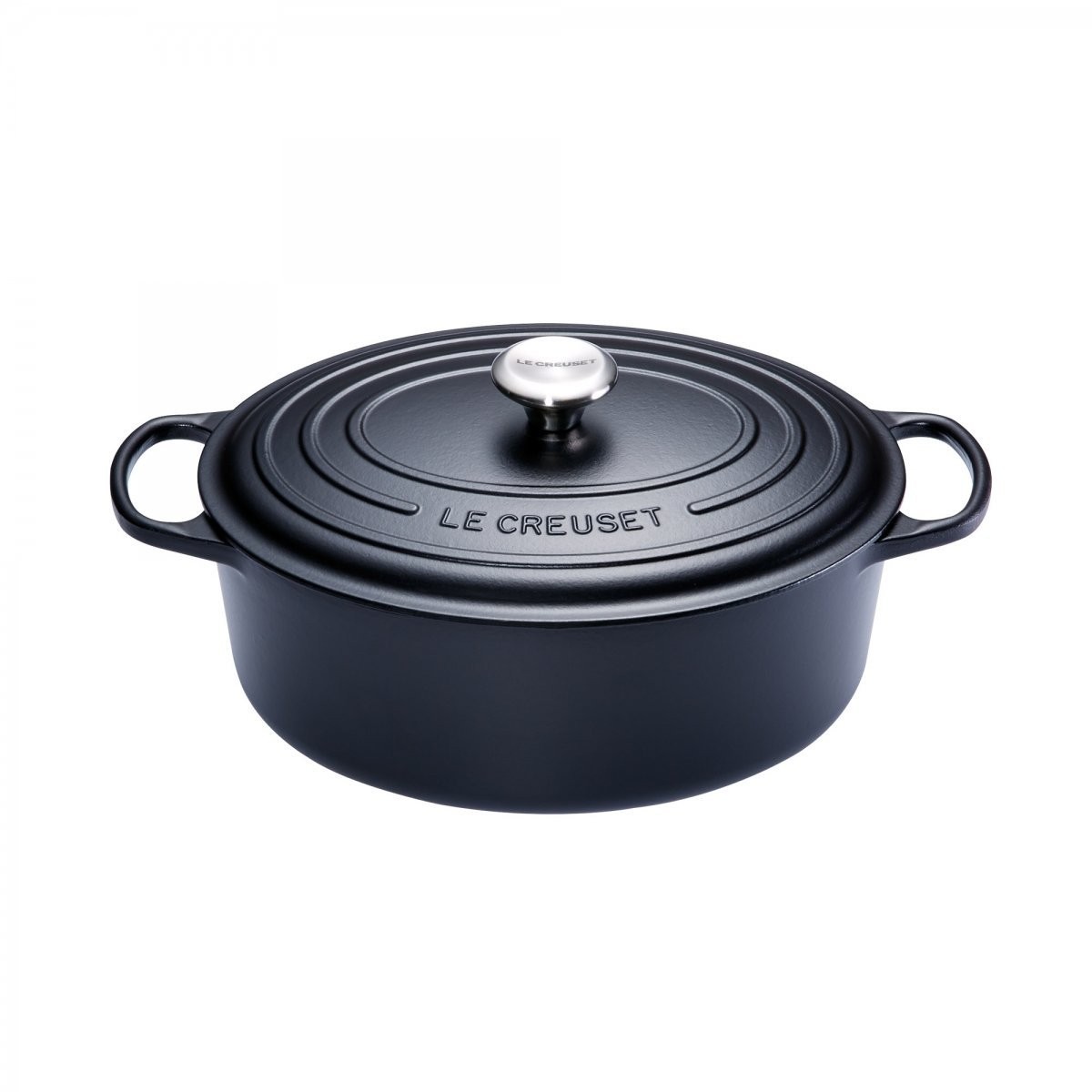Le Creuset Signature Bräter oval 31 cm schwarz