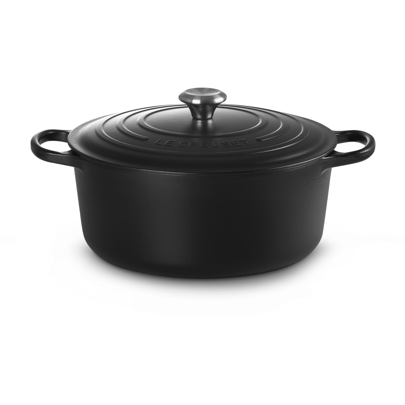 Le Creuset Signature Bräter rund 30 cm schwarz