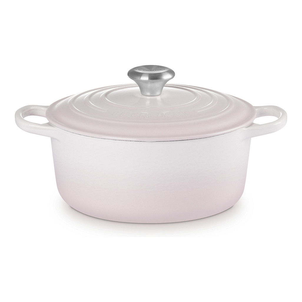 Le Creuset Signature Gusseisen- Bräter rund 24cm shellpink