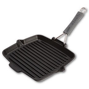 Staub Grillpfanne induktion quadratisch 24x24cm schwarz
