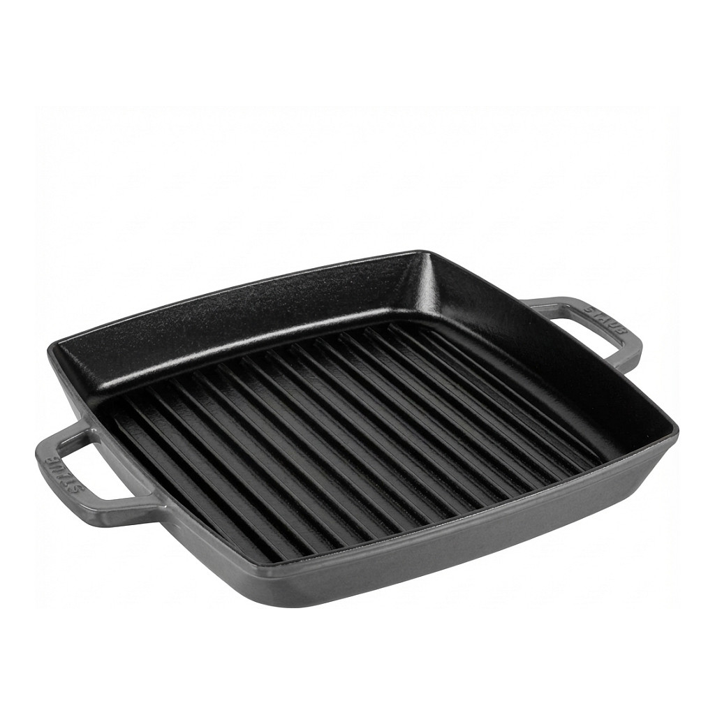 Staub Grillpfanne induktion quadratisch 33cm Graphit-grau