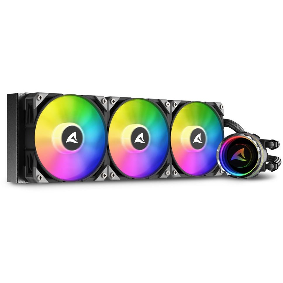 K Sharkoon Wasserkühlung S90 RGB 3 Lüfter 360mm schwarz