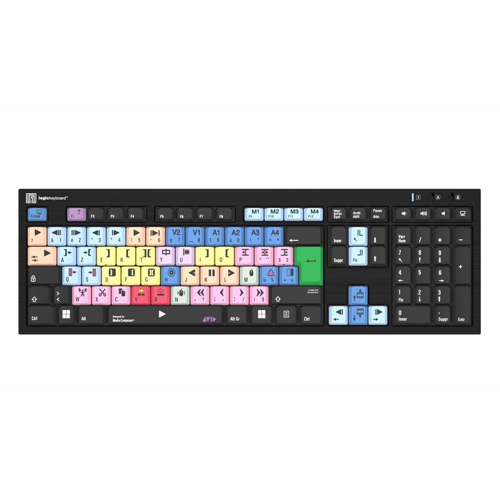 LogicKeyboard Avid Media Composer FR (PC/Nero)