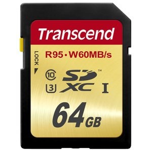 CARD Card 64GB Transcend SDXC UHS-I U3 95/60 MB/s